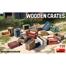 Miniart 35651 - 1/35 - Wooden Crates Plastic Model Kit
