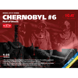 Icm 35906 1/35 Chornobyl 6 Feat Of Divers 4 Figures Plastic Model Kit Scale