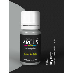 Arcus 374 Enamel paint Royal Air Force Sky Grey Saturated color 10ml