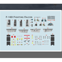 Print Scale 3d48012 1/48 Instrumental Panel F 16d Fighting Falcon