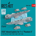 Reskit Rs48-0446 1/48 Usaf Inboard Pylons For F4 Phantom 2 Pcs F4c Rf4c F4d F4e F4g F4f F4ej 3d Printing