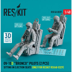 Reskit Rsf48-0039 1/48 Ov10d Bronco Pilots Sitting In Ejection Seats Only For Reskit Rsu48 0329 2 Pcs 3d Printed