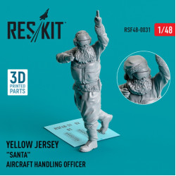 Reskit Rsf48-0031 1/48 Yellow Jersey Santa Aircraft Handling Officer 1 Pcs 3d Printed