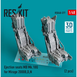 Reskit Rsu48-0377 1/48 Ejection Seats Mb Mk.10q For Mirage 2000b D N 2 Pcs 3d Printed