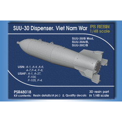 Print Scale PSR48018 1/48 SUU-30 Dispenser. Viet Nam War. SUU-30A/B Mod. 4 pc