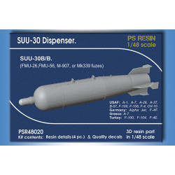 Print Scale PSR48020 1/48 SUU-30 Dispenser. SUU-30B/B (late). 4 pc