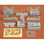 Sbs 48037 1/48 Bf-109f-2/F-4 Cockpit Set For Hasegawa Kit Resin Model Kit