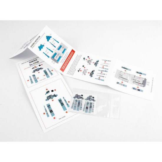 Red Fox Qs-48040 1/48 Sukhoi Su-27ub 3d Acrylic Instrument Panel Kitty Hawk