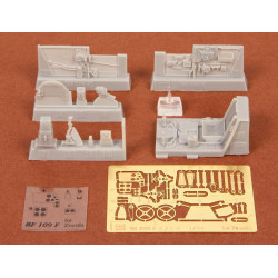 Sbs 48042 1/48 Bf-109f-2/F-4 Cockpit Set For Zvezda Kit Resin Model Kit