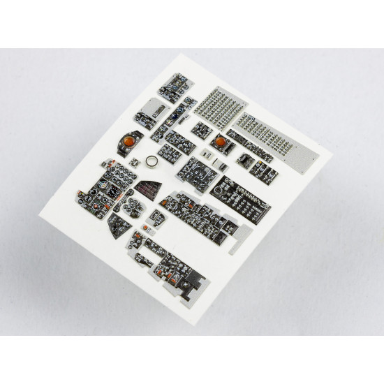 Red Fox Qs-48045 1/48 F-4b Phantom Ii 3d Acrylic Instrument Panel Set For Tamiya