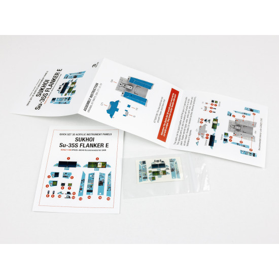 Red Fox Qs-48046 1/48 Sukhoi Su-35s Flanker E 3d Acrylic Instrument Panel Gwh