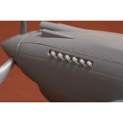 Sbs 48054 1/48 P-40b Exhaust Set For Airfix Kit Resin Model Kit