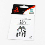 Red Fox Qs-48068 1/48 F-5e Tiger Ii 3d Acrylic Instrument Panel Set For Afv Club