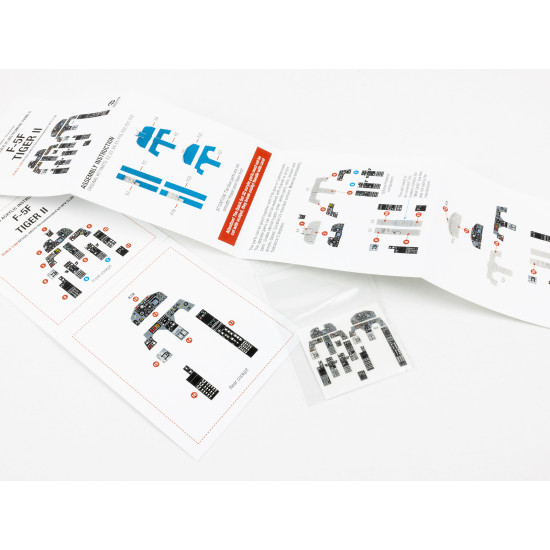 Red Fox Qs-48070 1/48f-5f Tiger Ii 3d Acrylic Instumental Panel Afv Club