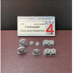 Cat4-r48079 1/48 F8 Crusader Wheels Early Disassembled Aircraft Accessories