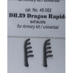 Rexx 48082 1/48 Exhaust For Dh.89 Dragon Rapid For Armory Kit