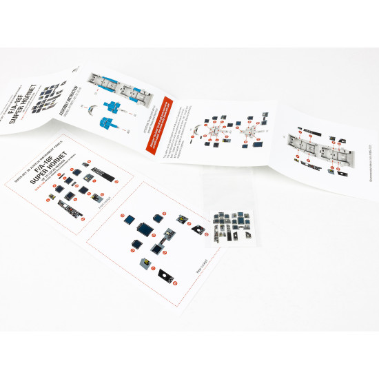 Red Fox Qs-48088 1/48 F/A-18f Super Hornet 3d Acrylic Instumental Panel Meng
