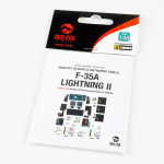 Red Fox Qs-48140 1/48 F-35a Lightning Ii 3d Acrylic Instrument Panel Set For Tamiya