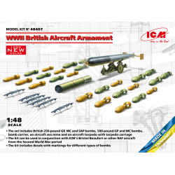 ICM 48407 - 1/48 - WWII British Aircraft Armament. Plastic model kit