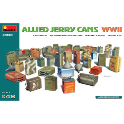 Miniart 49003 - 1/48 - Allied Jerry Cans Ww2 Plastic Model Accessories