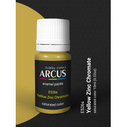 Arcus 526 Enamel paint USAF Yellow Zinc Chromate Saturated color 10ml