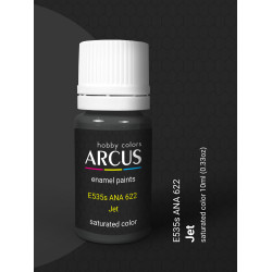 Arcus 535 Enamel paint USAF ANA 622 Jet Saturated color 10ml