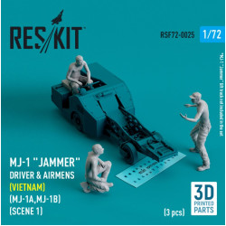 Reskit Rsf72-0025 1/72 Mj1 Jammer Driver Airmens Vietnam Mj 1a Mj1b Scene1 3pcs 3d Printed