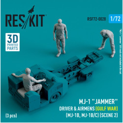 Reskit Rsf72-0028 1/72 Mj1 Jammer Driver Airmens Gulf War Mj 1b Mj 1b C Scene2 3pcs 3d Printed