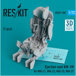 Reskit Rsu72-0282 1/72 Ejection Seat Km1m For Mig21 Mig23 Mig25 Mig27 1pcs 3d Printed