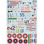 Print Scale 72-471 1/72 Decal for SPAD S.XIII Military aircraft