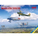 Icm 72210 1/72 Biplane 1930 1940s He51a1 Ki10ii U2 Po 2vs Plastic Model Kit