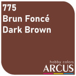 Arcus 775 Enamel Paint French Aviation Ww2 Brun Fonce Dark Brown Saturated Color