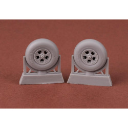 Sbs Buc-24015 1/24 Spitfire Seafire 5 Spoke Wheels For Airfix Kit Model Resin