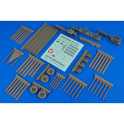Aerobonus 320090 1/32 Usaf F-2aflightline Trailer Steel Platform With Racks