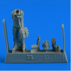 Aerobonus 480207 1/48 Usaaf Wwii Pilot With Parachute Resin Kit
