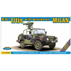 Ace 35102 1/35 0/5t Light Truck 4/4 Iltis W/Milan At Mission Kit Plastic Model