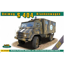 Ace 72469 1/72 Unimog S 404 Krankenwagen Plastic Model Kit