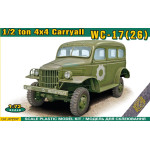 Ace 72597 1/72 Wc-26 1/2 Ton Carryall Truck Plastic Model Kit