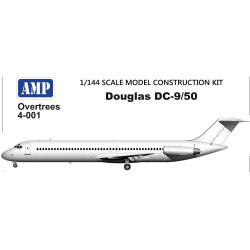 Amp Ovt-4-001 1/144 Douglas Dc-9 /50 Plastic Model Aircraft Amp Ovt-4-001 1/144 Douglas Dc-9 /50 Plastic Model Aircraft