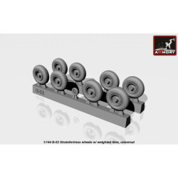 Armory Aw14304 1/144 Boeing B-52 Wheels Weighted Aircraft Accesories