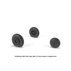 Armory Aw48033 1/48 Mikoyan Mig-15bis Fagot Late / Mig-17 Fresco Wheels W/ Weighted Tires