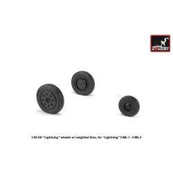 Armory Aw48407 1/48 Ee Lightning Wheels W/ Weighted Tires Early