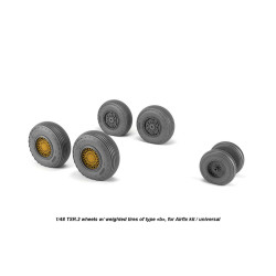 Armory Aw48413 1/48 Bac Tsr.2 Wheels W/ Weighted Tires, Type B Gy