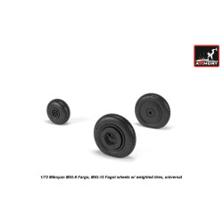 Armory Aw72053 1/72 Mikoyan Mig-9 Fargo / Mig-15 Fagot Early Wheels W/ Weighted Tires