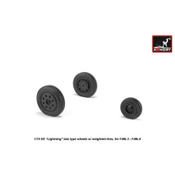 Armory Aw72410 1/72 Ee Lightning Wheels W/ Weighted Tires Late