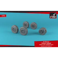 Armory Aw72421 1/72 A.w. Valiant Wheels W/ Weighted Tires