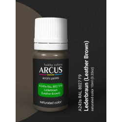 Arcus A243 Acrylic Paint Ral 8027 F9 Lederbraun Saturated Color