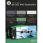 Arcus A4014 Acrylic Paints Set Ra Late Ww2 Seaplanes 6 Colors In Set 10ml