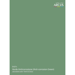 Arcus A437 Acrylic Paint Verde Anticorrosione Anti Corrosion Green Saturated Color 10ml