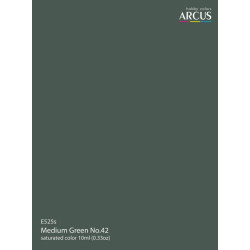 Arcus A525 Acrylic Paint Medium Green N42 Saturated Color 10ml